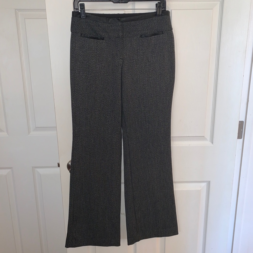 Express Editor High Waist Wide Leg Tweed Pant